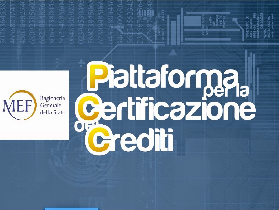 Crediti certificati MEF portale web del Ministero dell'Economia e delle Finanze