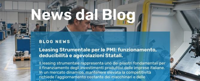 Imprenditore in azienda che valuta nuovi macchinari industriali acquistati tramite leasing strumentale e incentivi Nuova Sabatini.